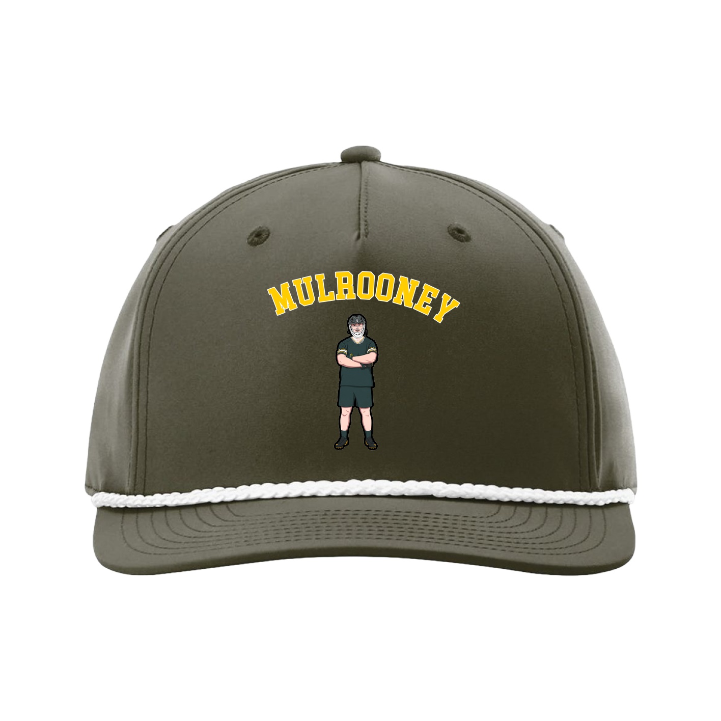 Five-Panel Classic Rope Cap — Shirsey Arch in Green