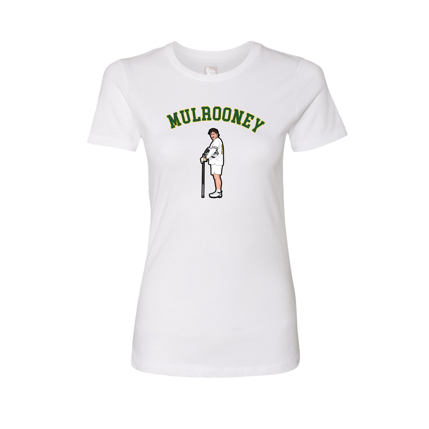 Fitted Women's Tee — Shirsey Arch in White