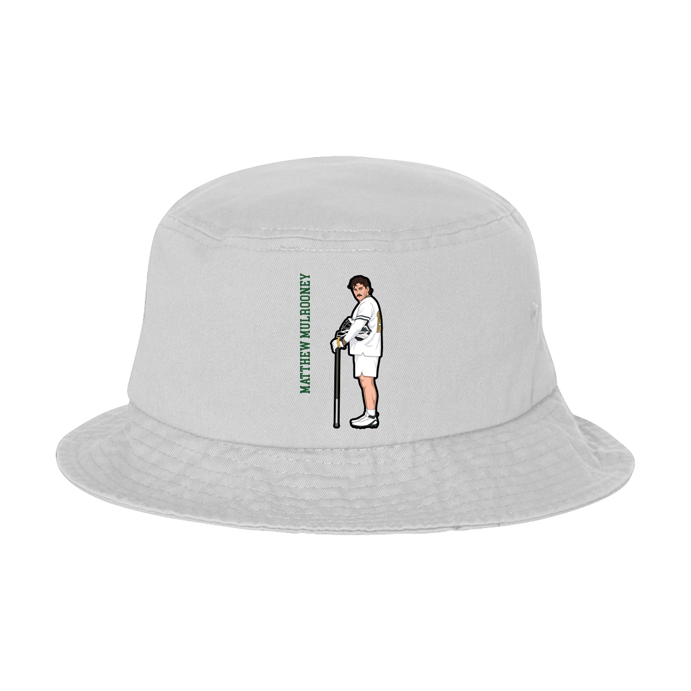 Bucket Cap — Name Vertical in White