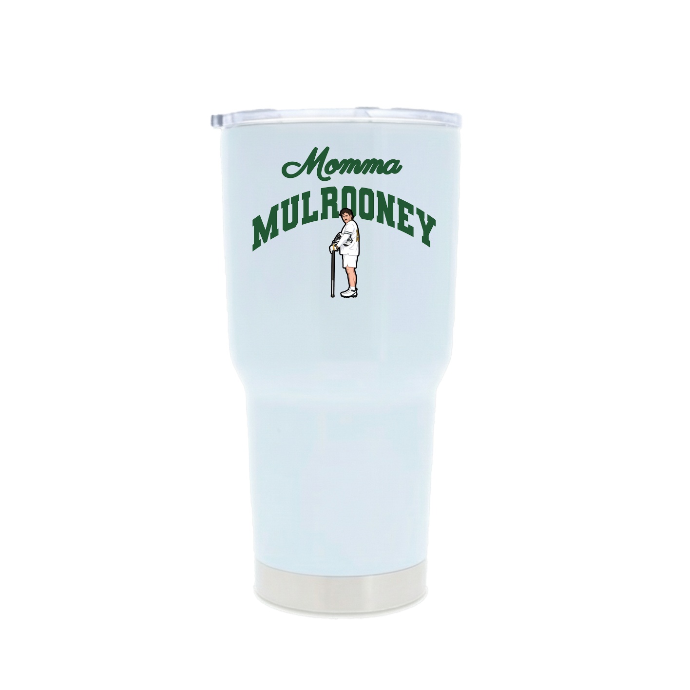 30oz Stainless Steel Tumbler — Mothers Day Arch in White