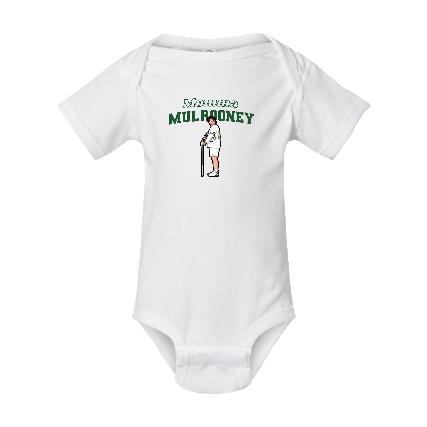 Baby Onesie — Mothers Day Block in White
