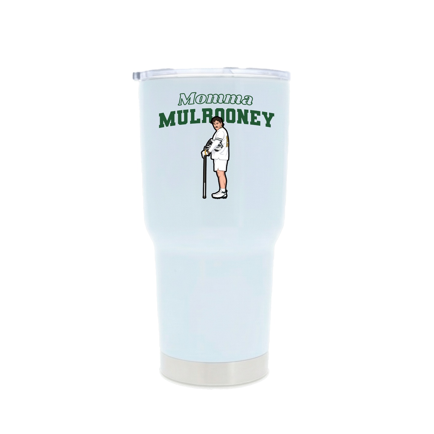 30oz Stainless Steel Tumbler — Mothers Day Block in White
