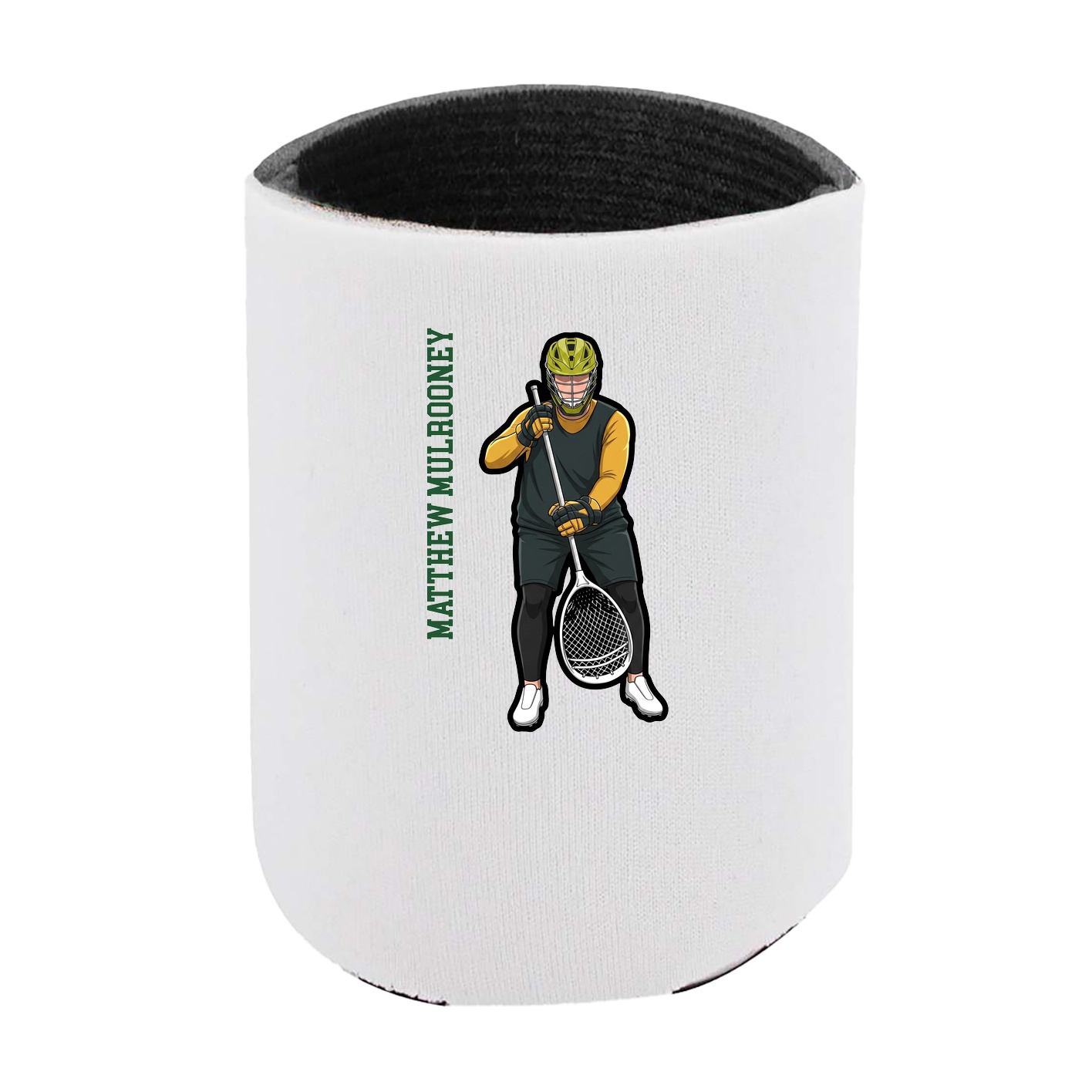 Can Holder — Name Vertical in White