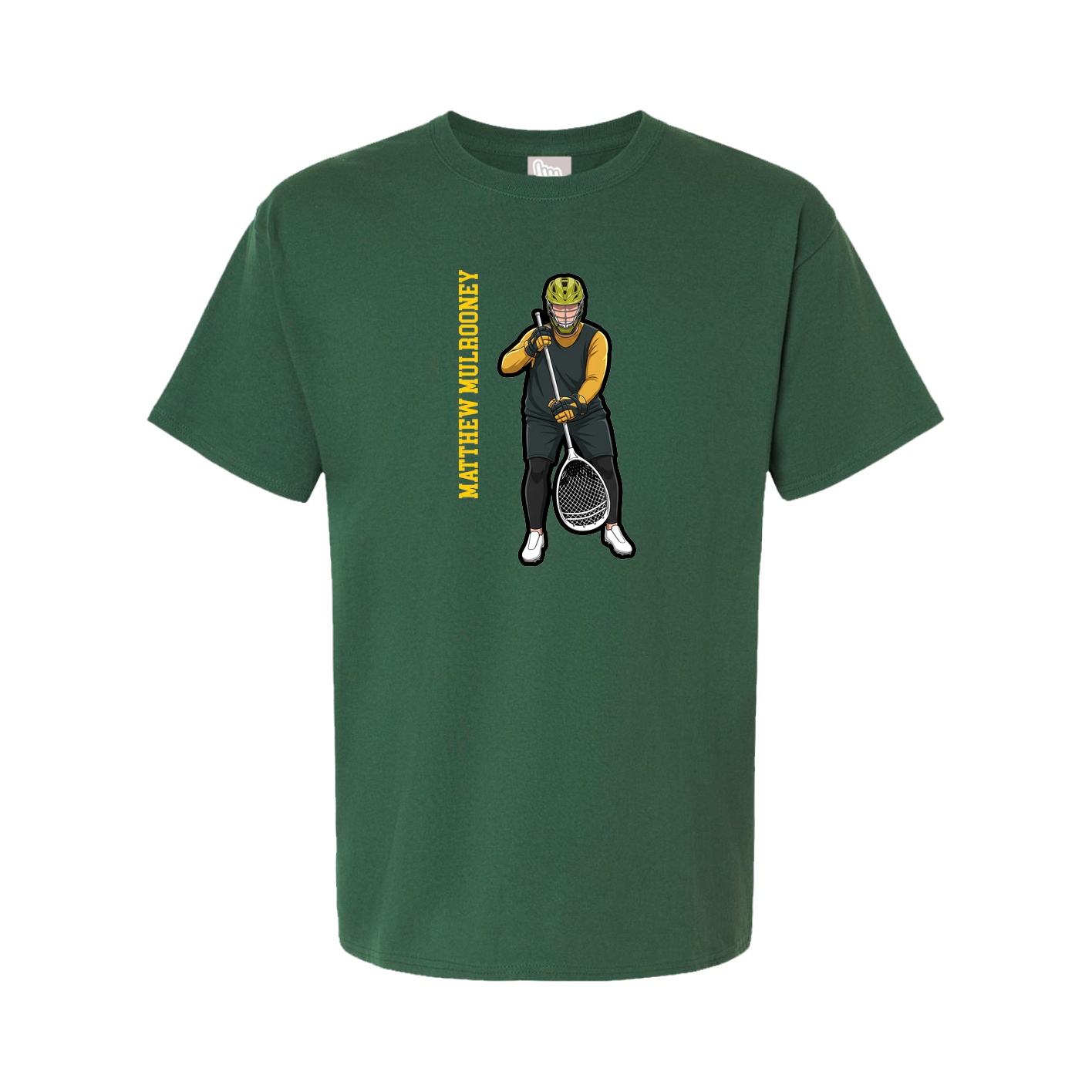 Tee — Name Vertical in Green