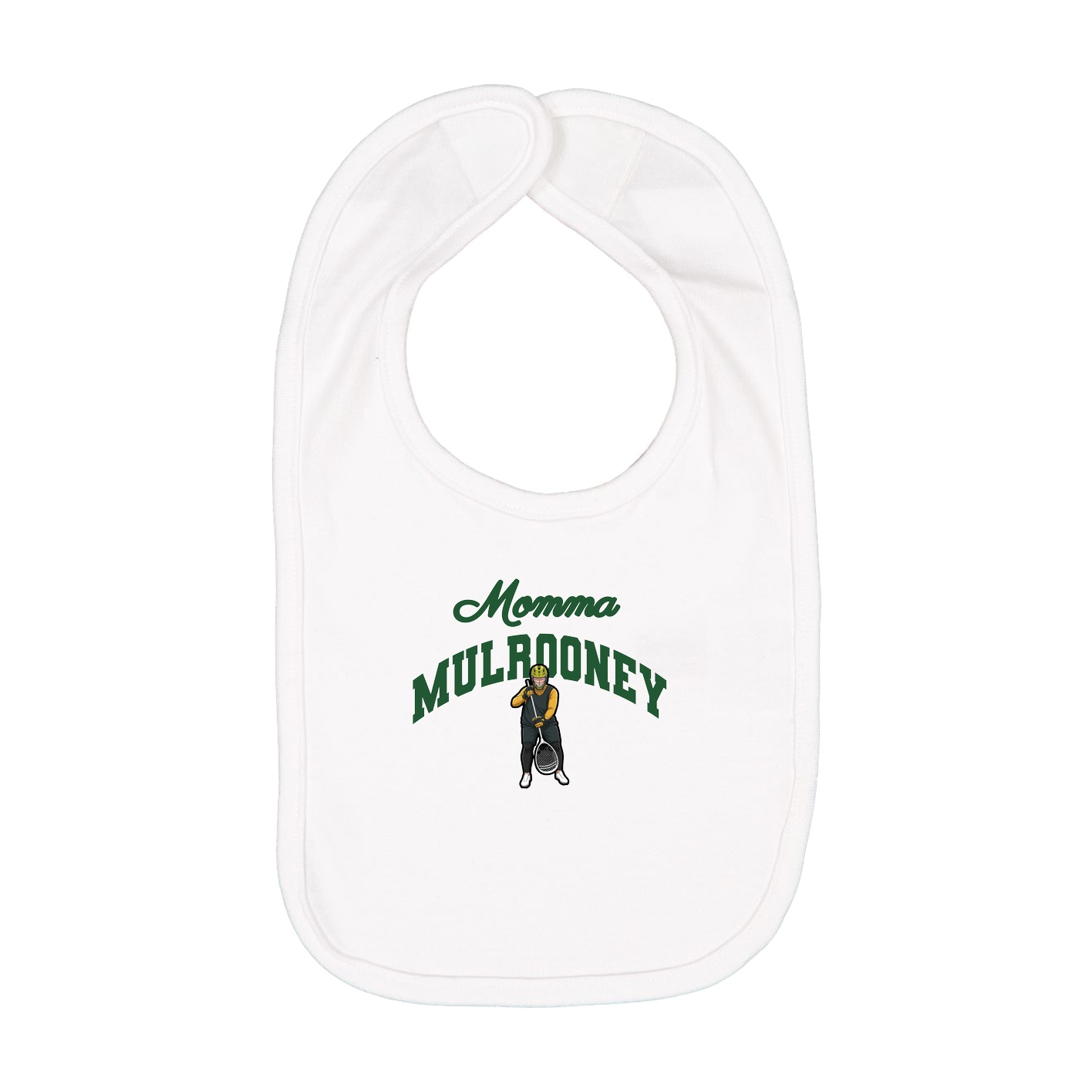 Infant Bib — Mothers Day Arch in White