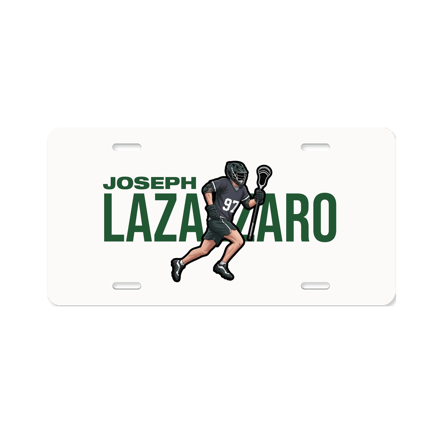 License Plate — Player Name in Classic