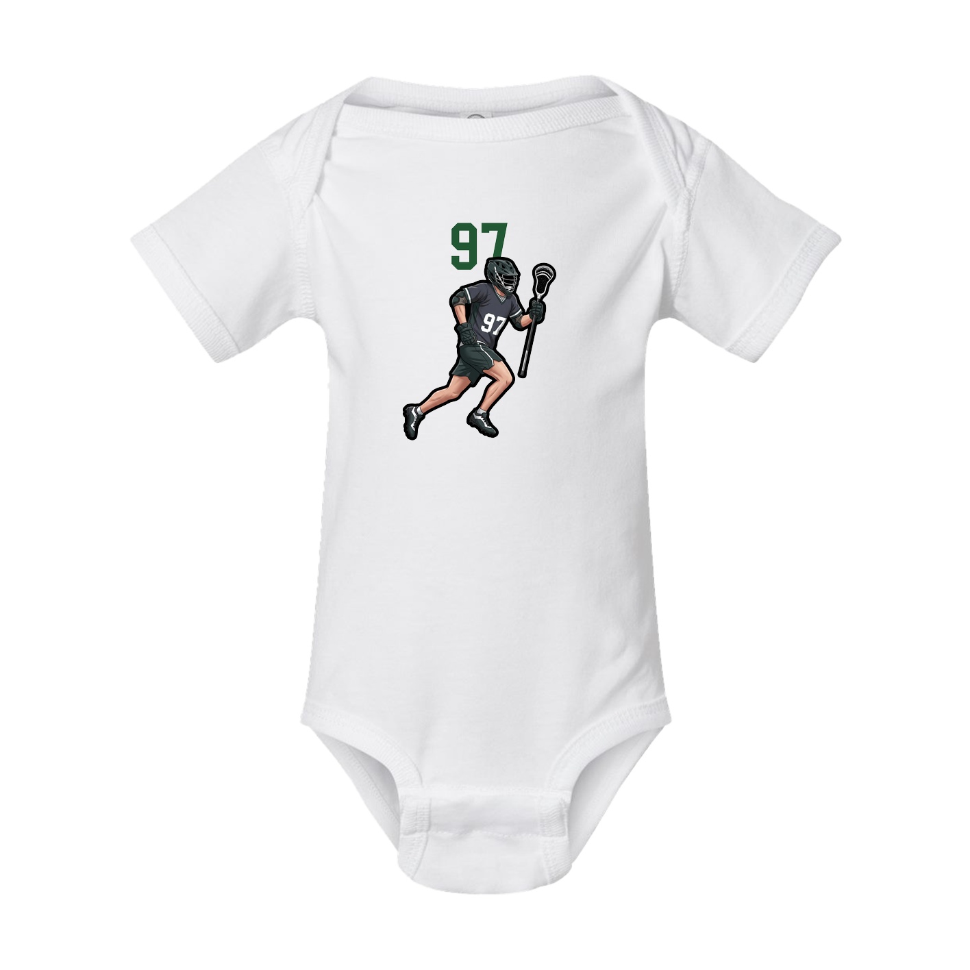 Baby Onesie — Number Top in White