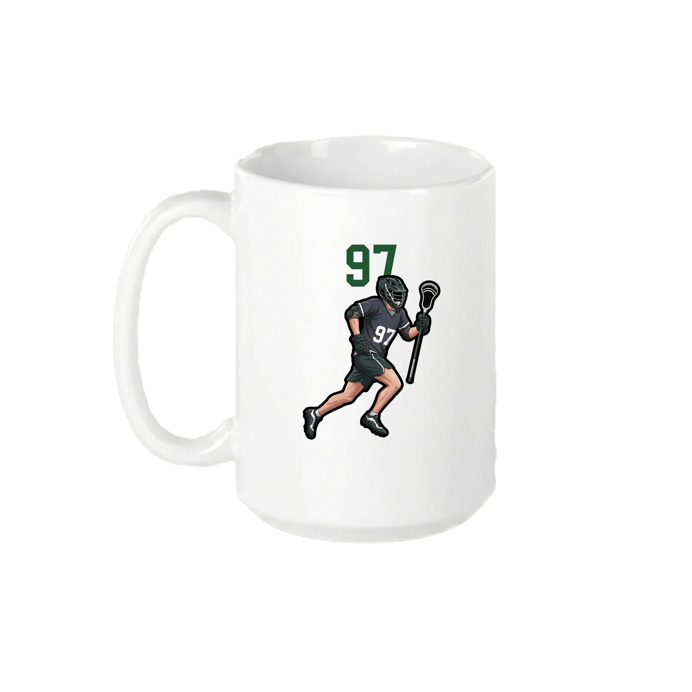 15oz Coffee Mug — Number Top in White