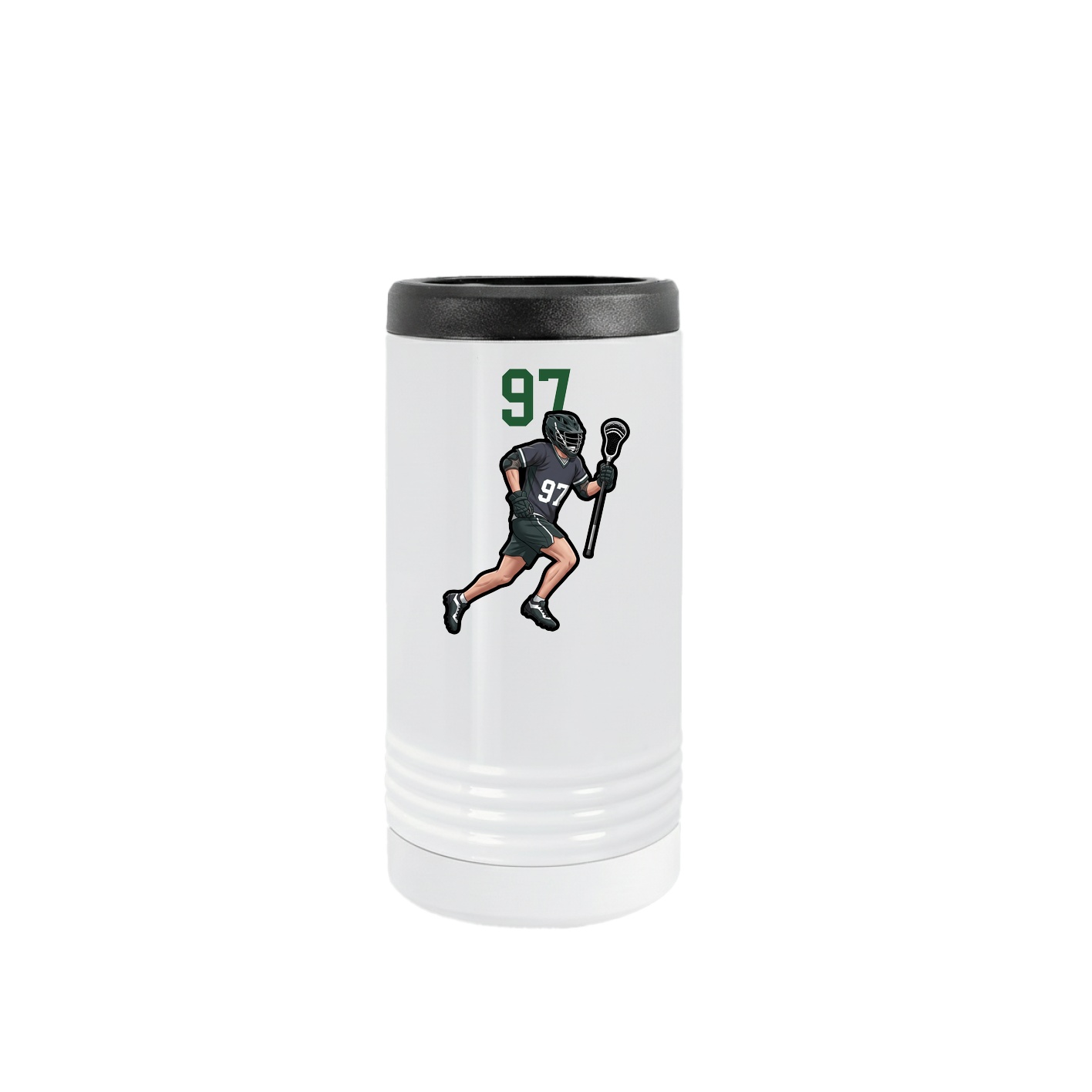 Slim Beverage Holder — Number Top in White