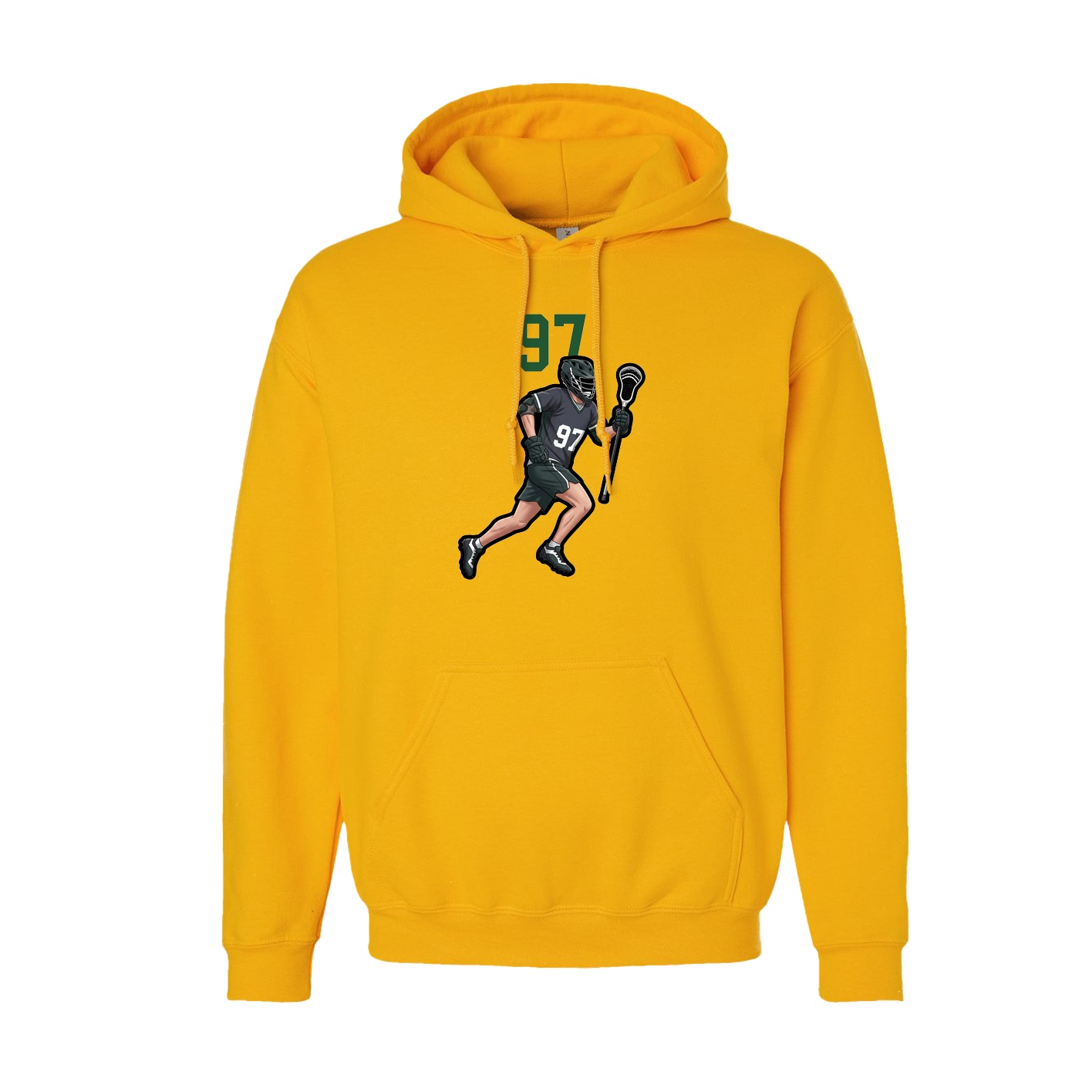 Hoodie — Number Top in Gold