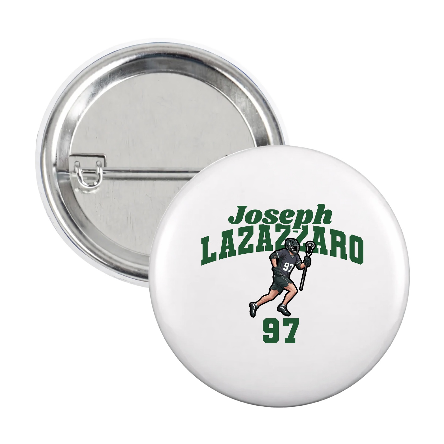 Game Day Button — Signature Arch in White