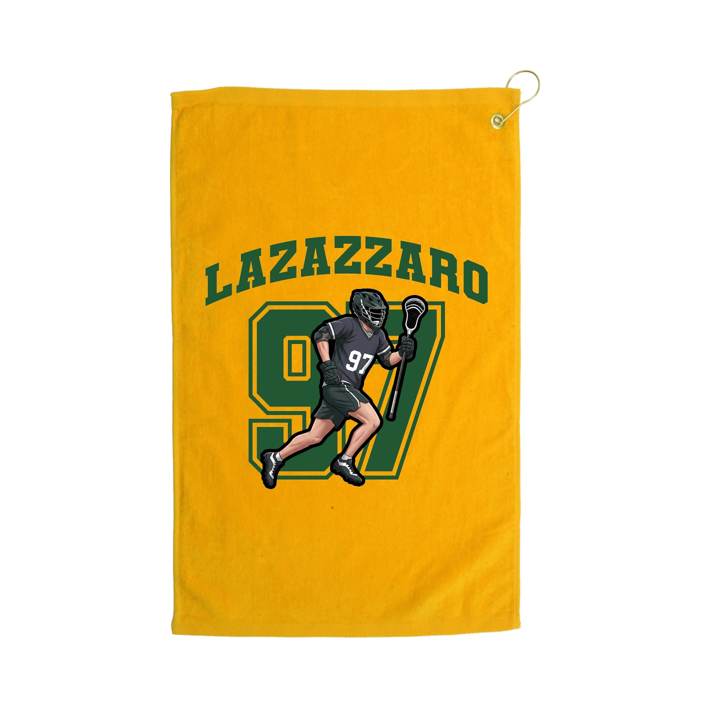 Golf Towel — Number in Gold