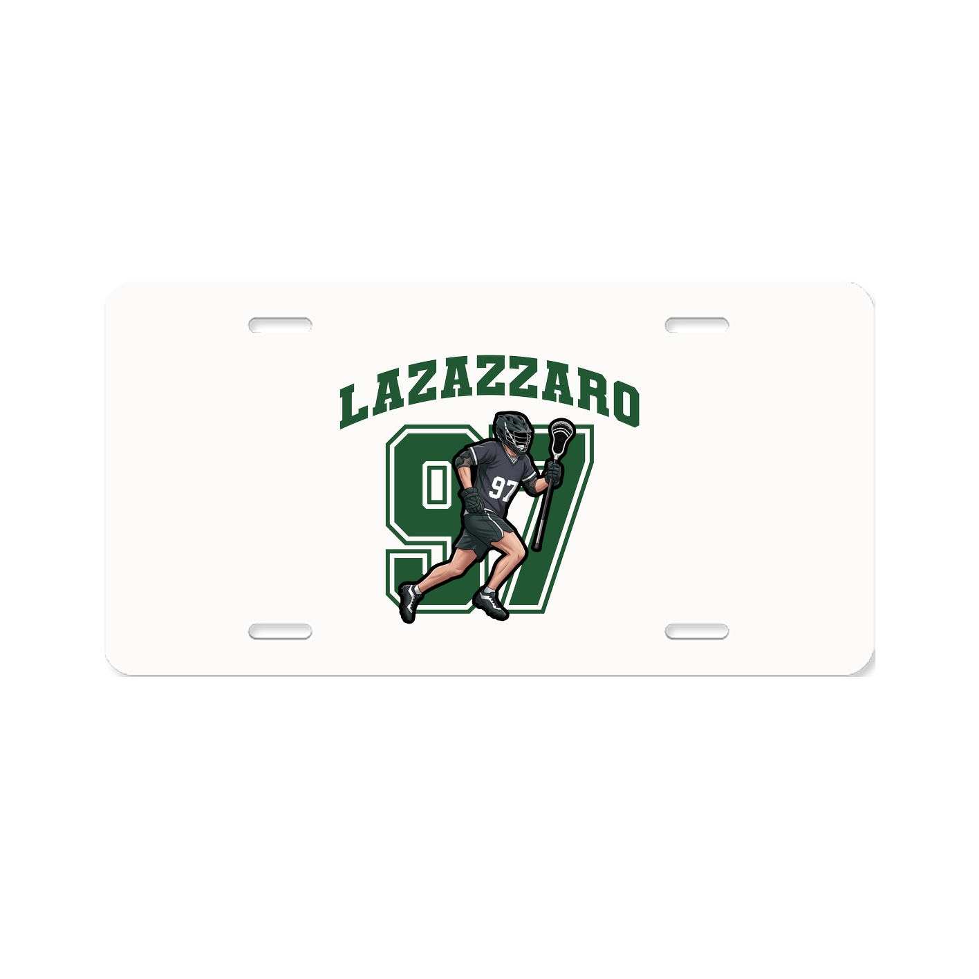 License Plate — Number in Classic