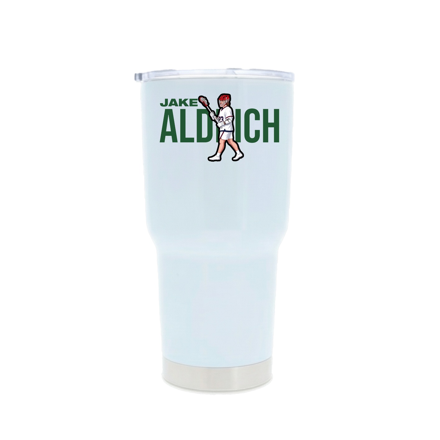 30oz Stainless Steel Tumbler — Player Name in White