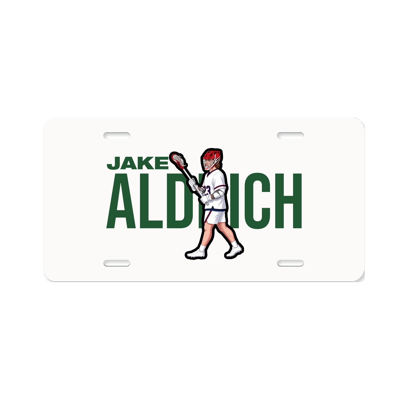 License Plate — Player Name in Classic