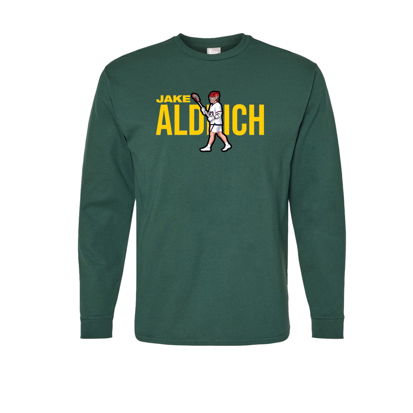 Long Sleeve Tee — Player Name in Green