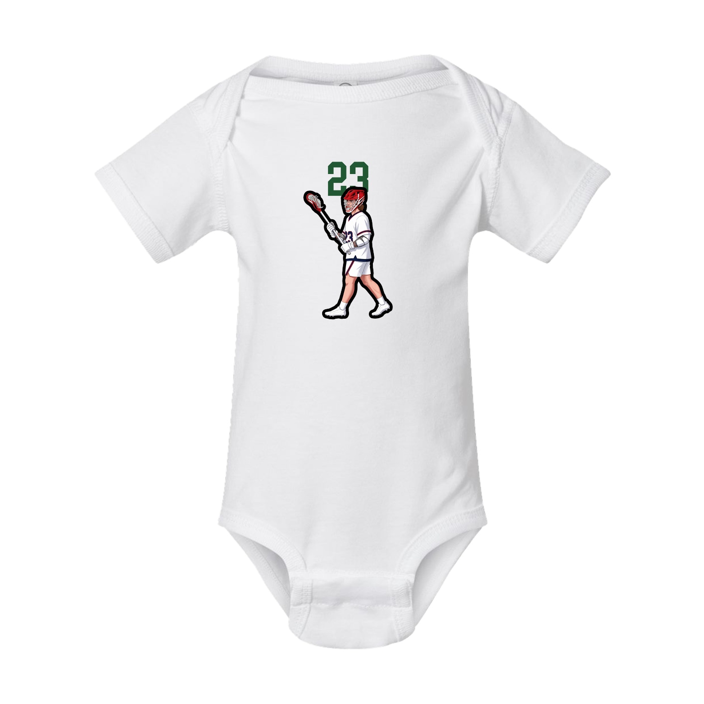 Baby Onesie — Number Top in White