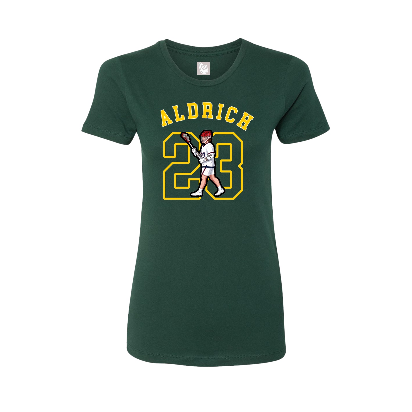 Fitted Women's Tee — Shirsey Arch in Green