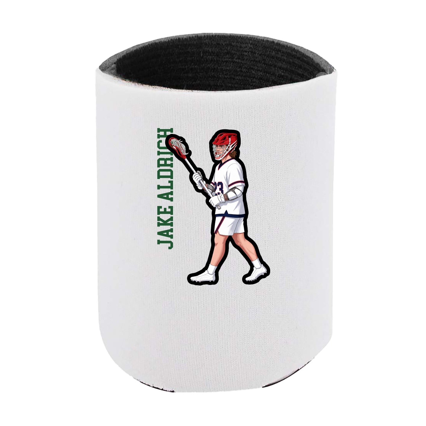 Can Holder — Name Vertical in White