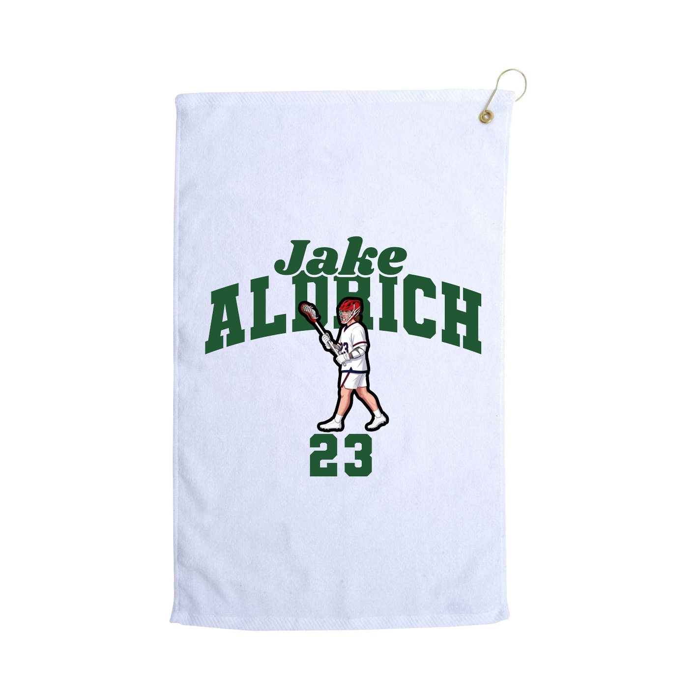 Golf Towel — Signature Arch in White