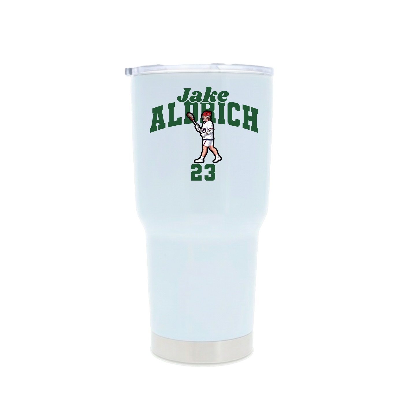 30oz Stainless Steel Tumbler — Signature Arch in White