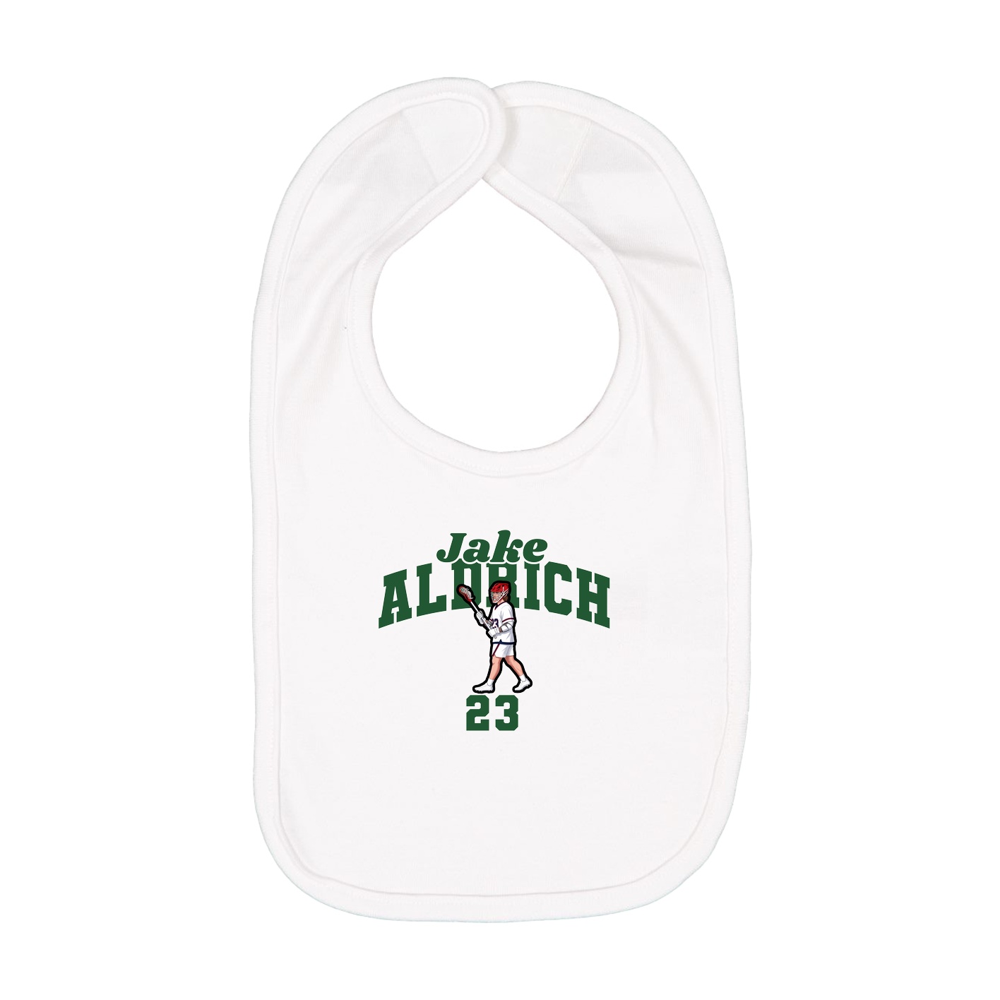 Infant Bib — Signature Arch in White