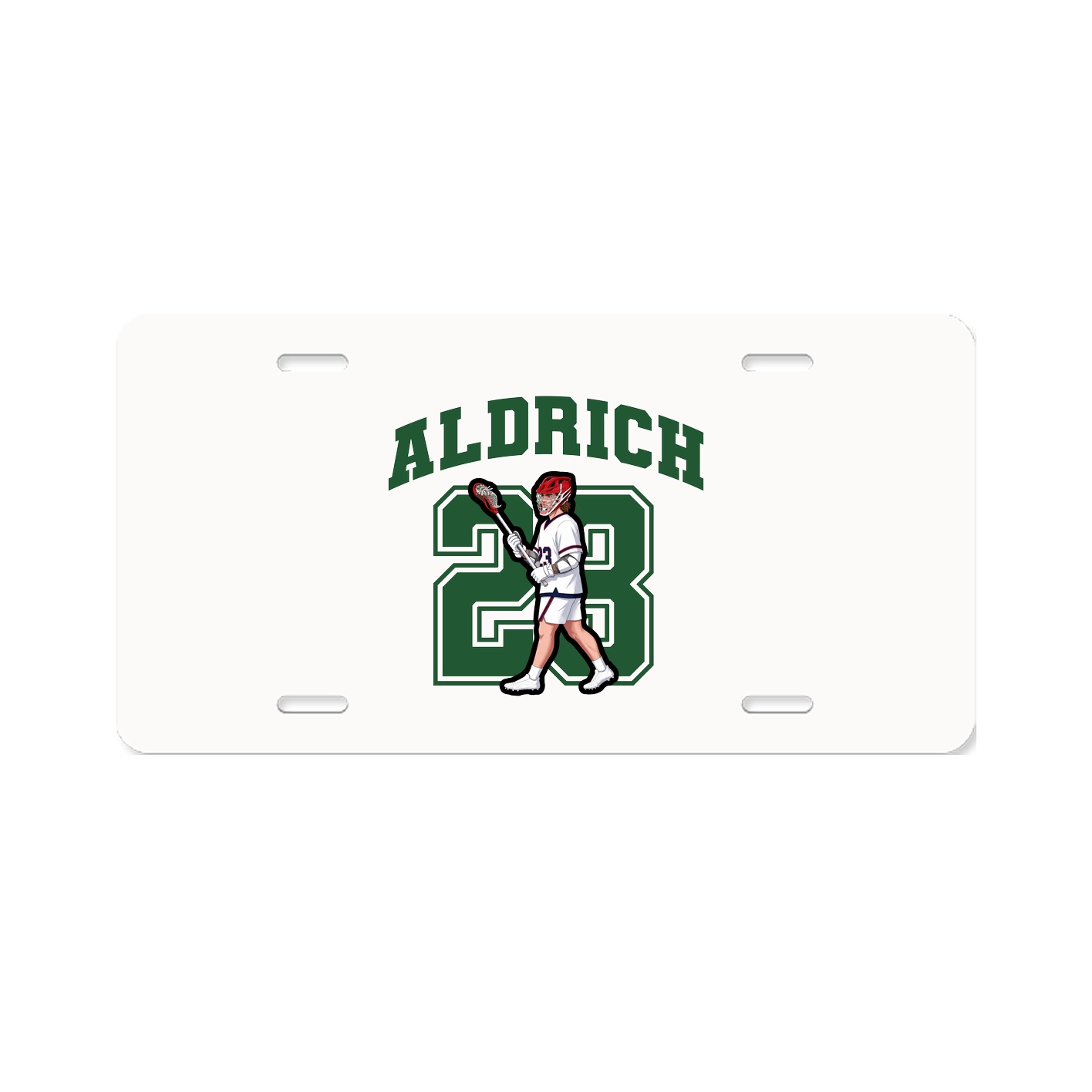License Plate — Number in Classic