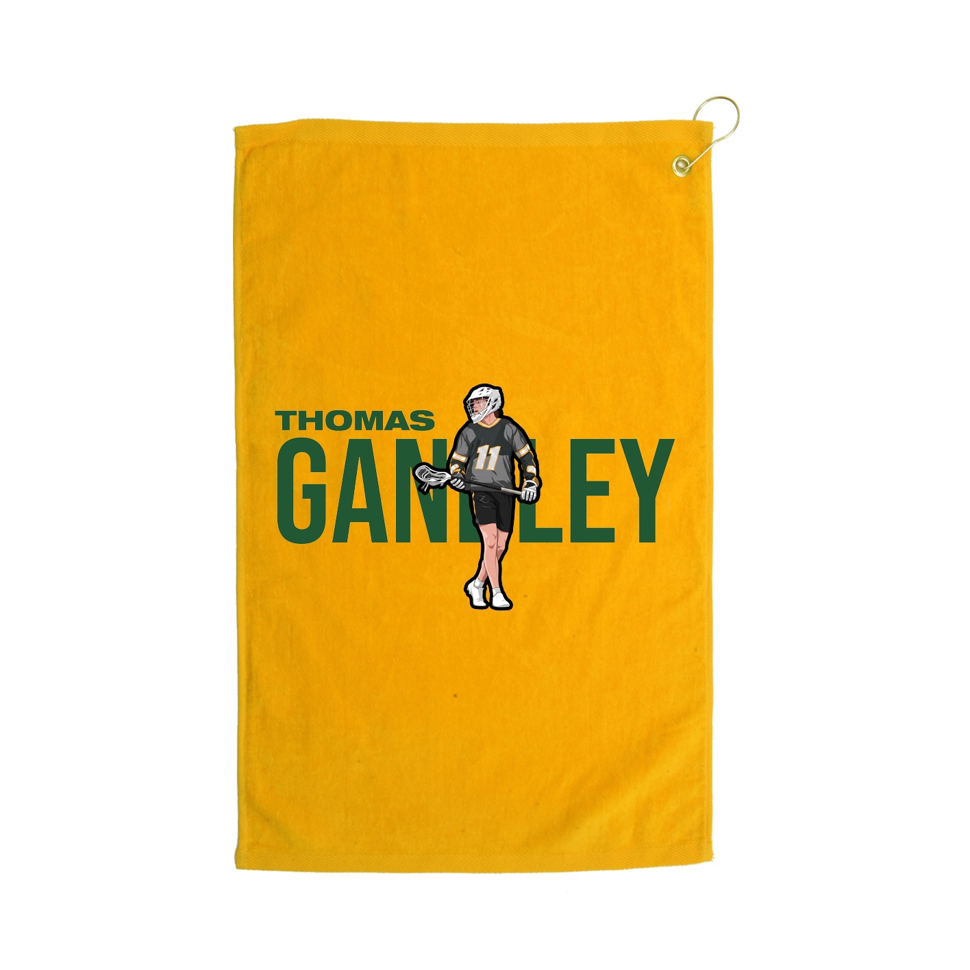 Golf Towel — Player Name in Gold