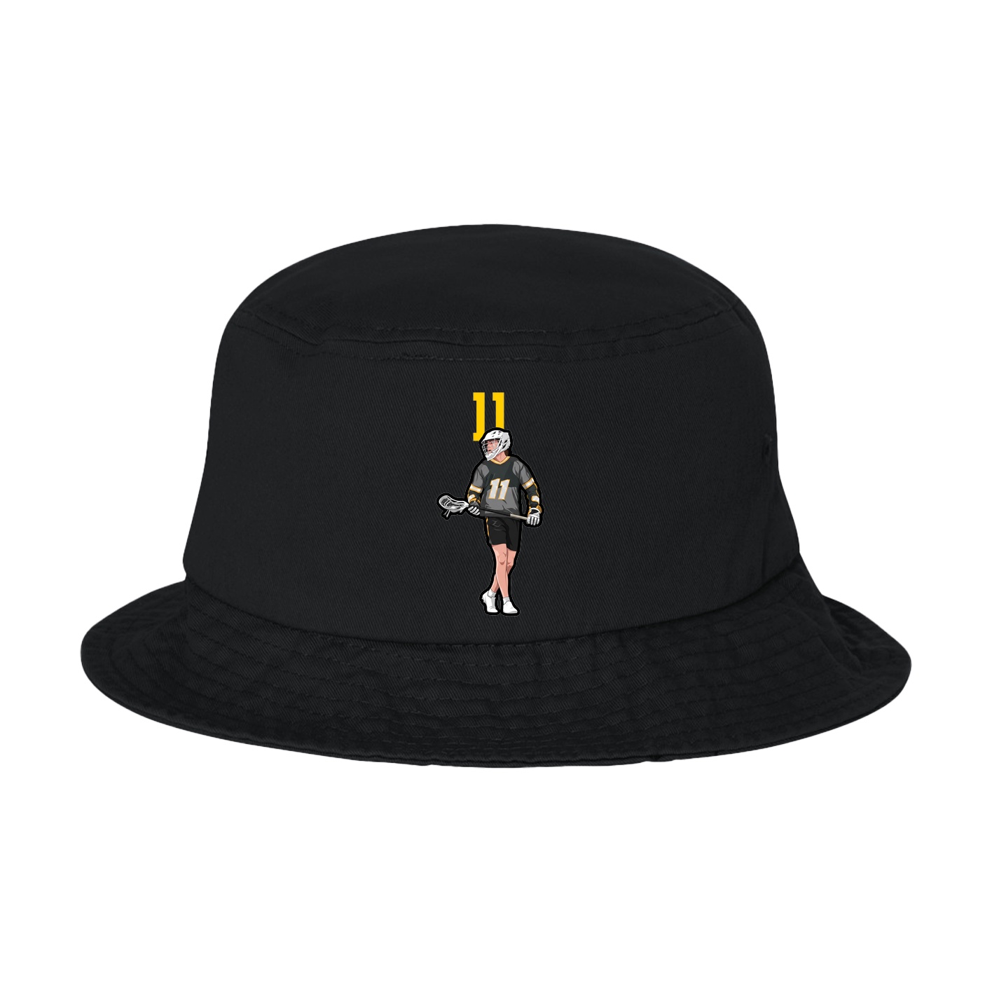 Bucket Cap — Number Top in Black