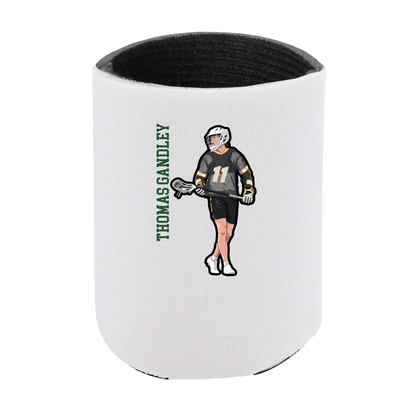 Can Holder — Name Vertical in White