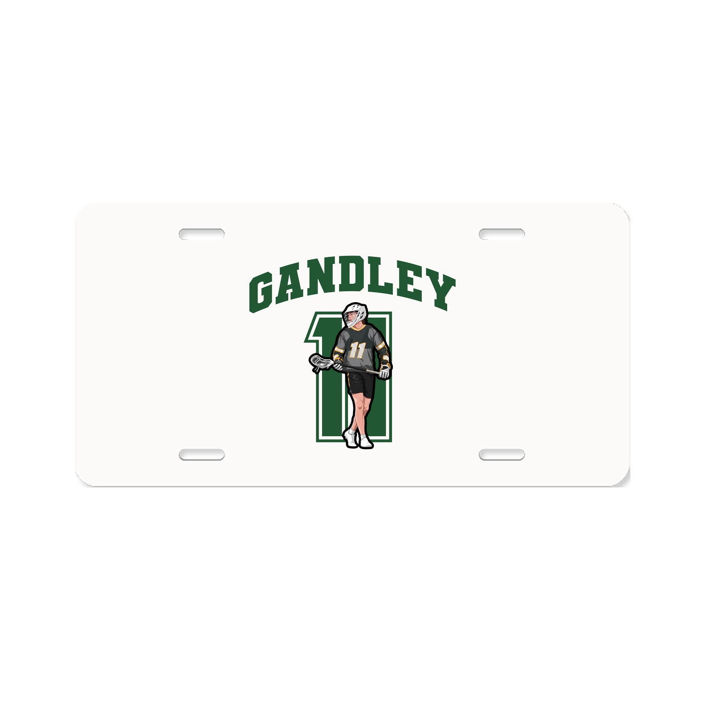 License Plate — Number in Classic