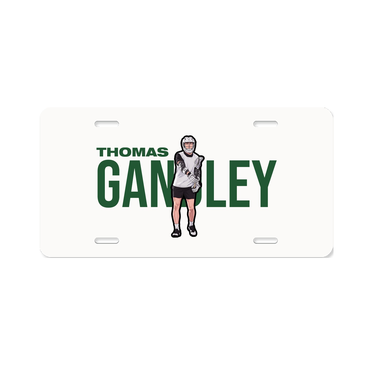 License Plate — Player Name in Classic
