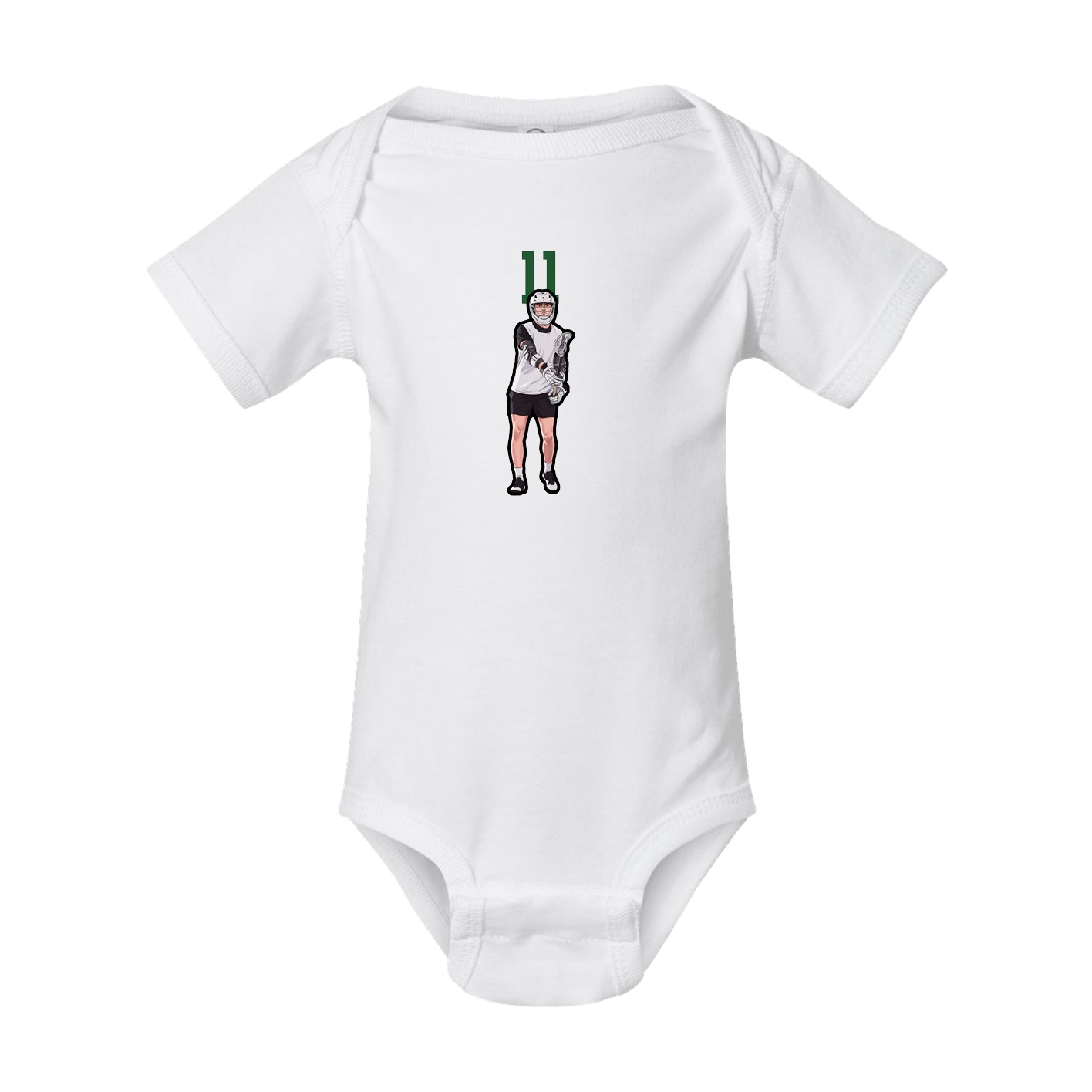 Baby Onesie — Number Top in White