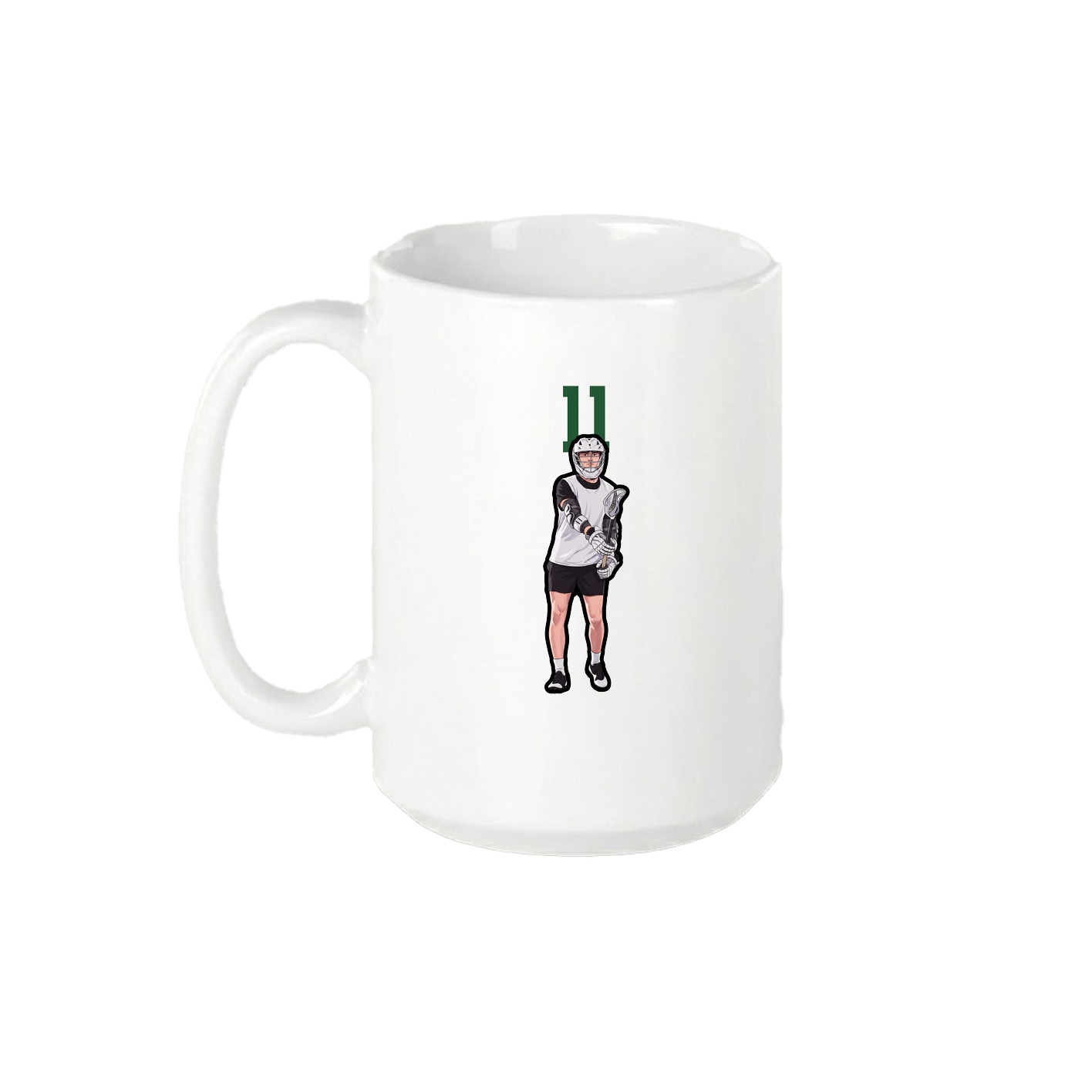 15oz Coffee Mug — Number Top in White