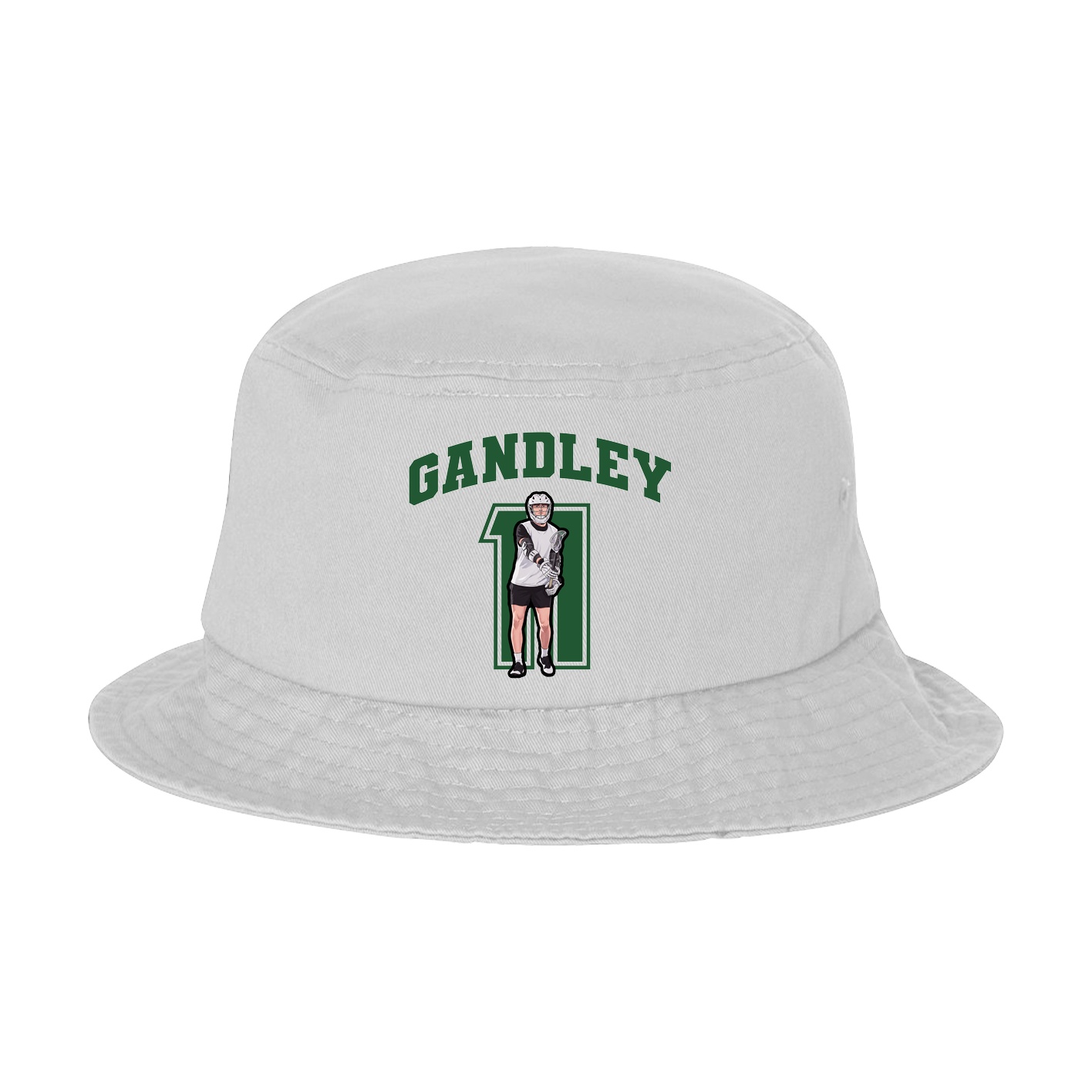 Bucket Cap — Number in White