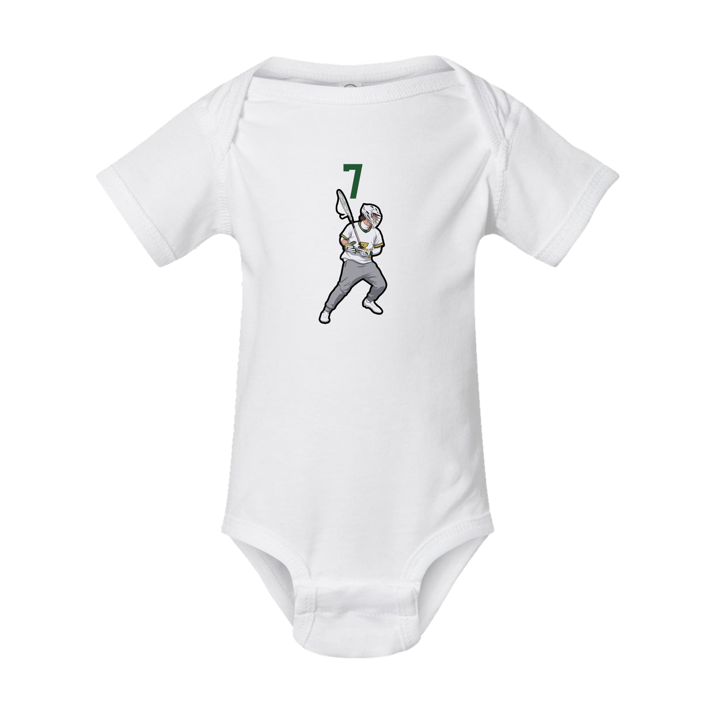 Baby Onesie — Number Top in White