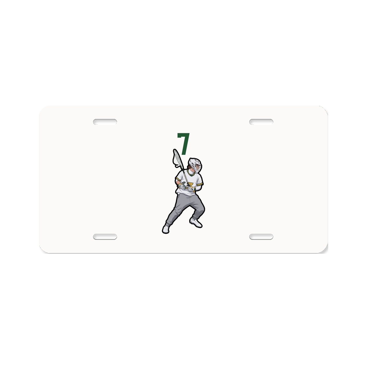 License Plate — Number Top in Classic