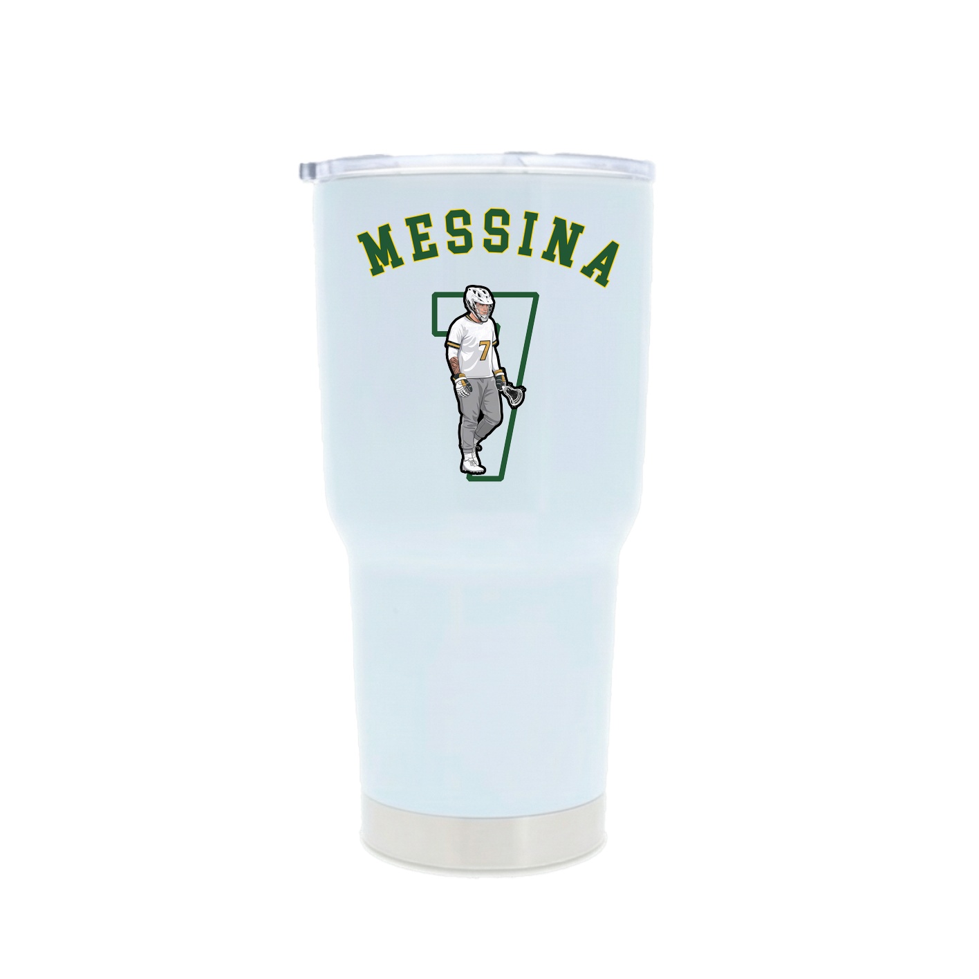 30oz Stainless Steel Tumbler — Shirsey Arch in White