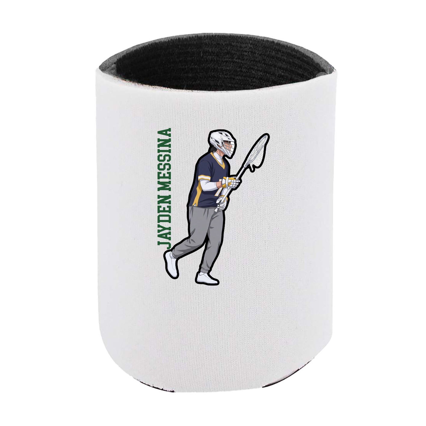 Can Holder — Name Vertical in White