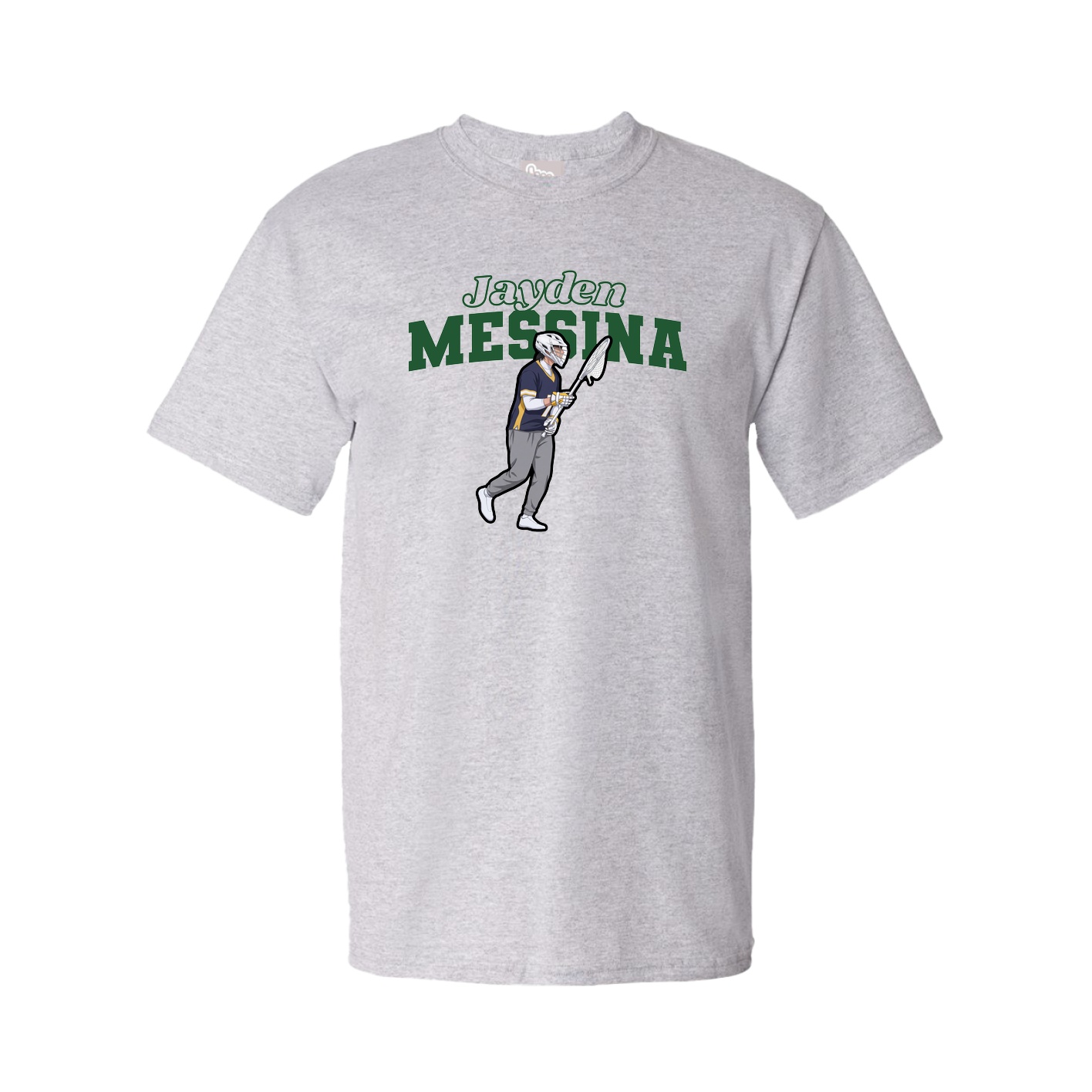 Youth Tee — Name Arch in Grey