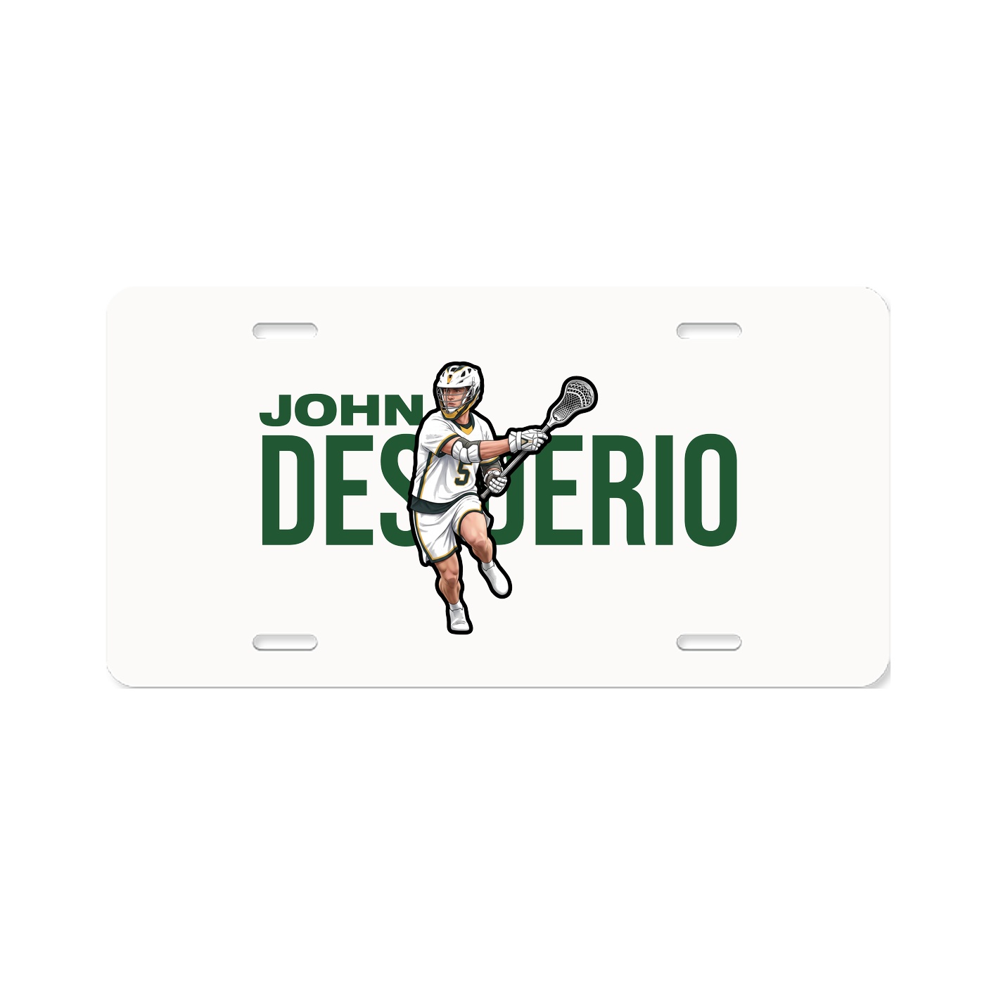 License Plate — Player Name in Classic