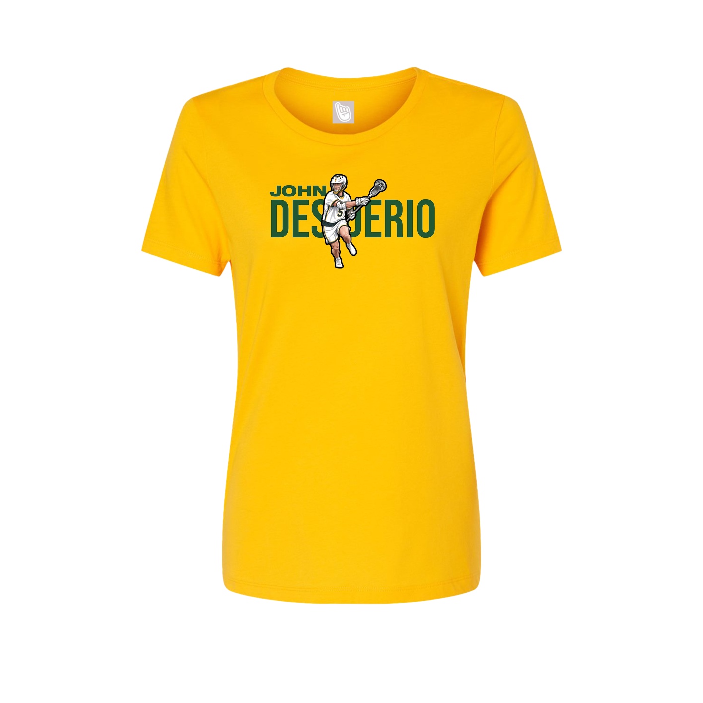 Fitted Women's Tee — Player Name in Gold