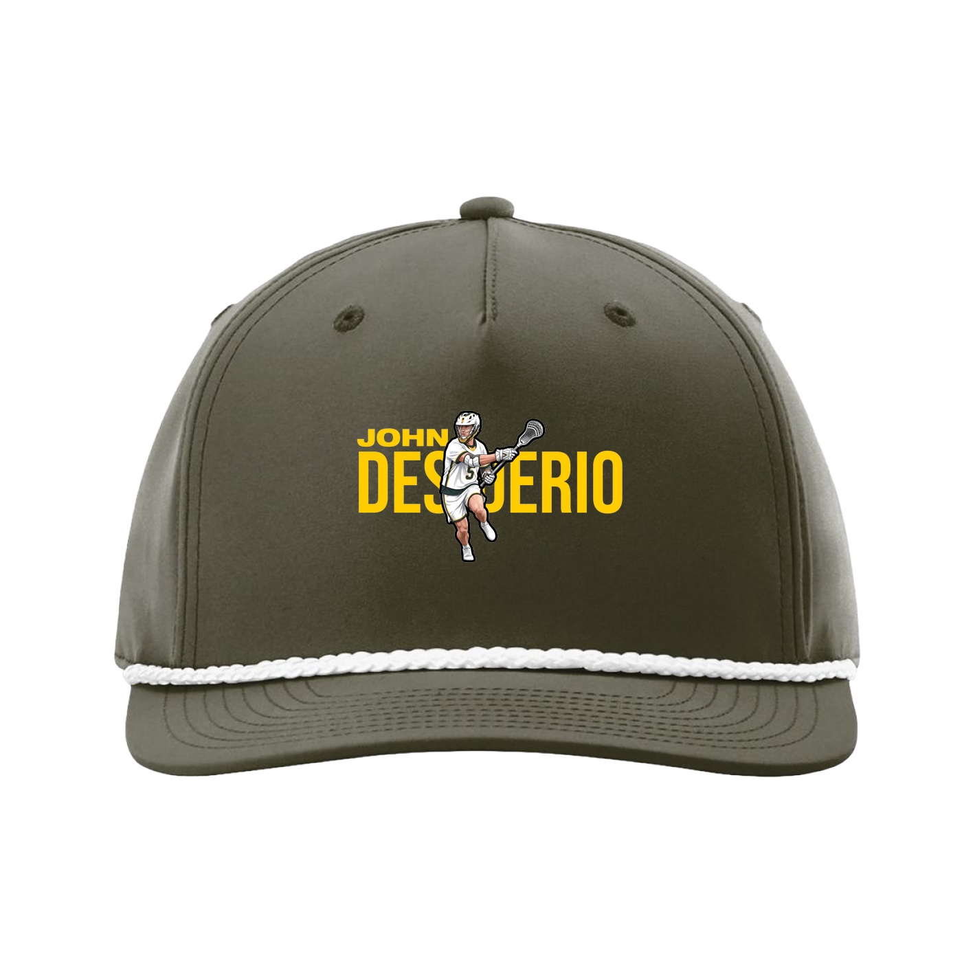Five-Panel Classic Rope Cap — Player Name in Green