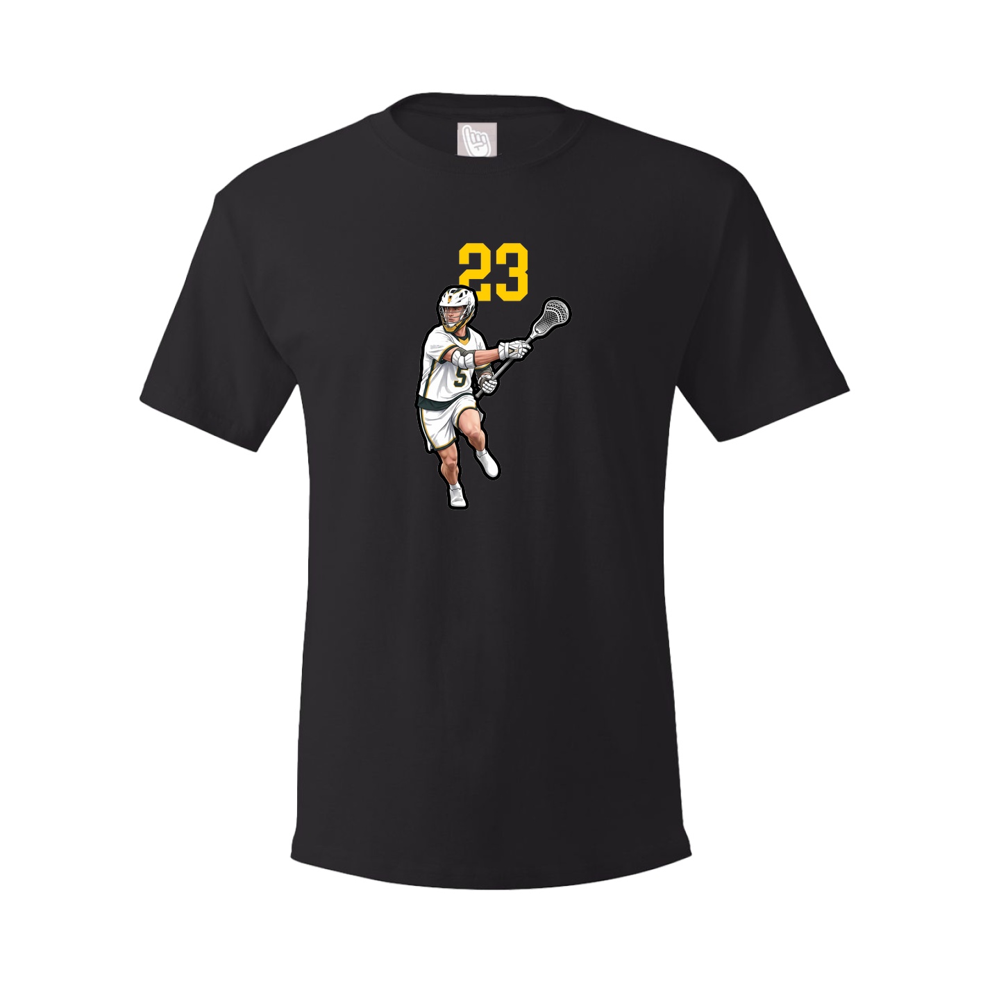 Youth Tee — Number Top in Black