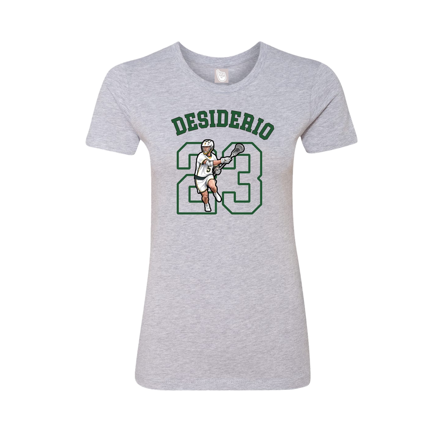Fitted Women's Tee — Shirsey Arch in Grey