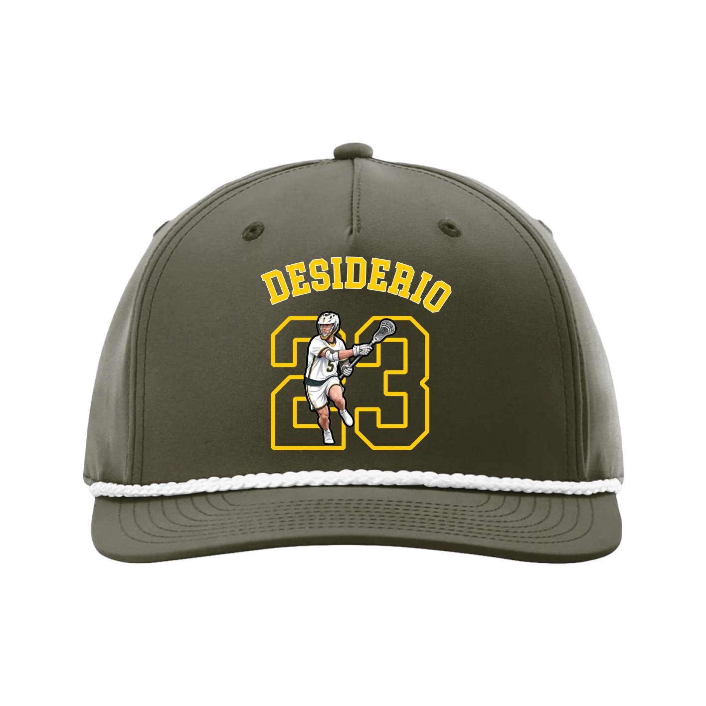 Five-Panel Classic Rope Cap — Shirsey Arch in Green