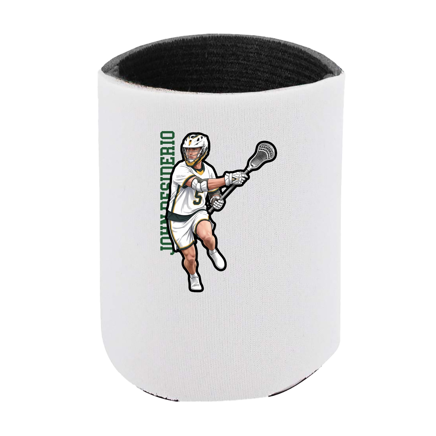 Can Holder — Name Vertical in White