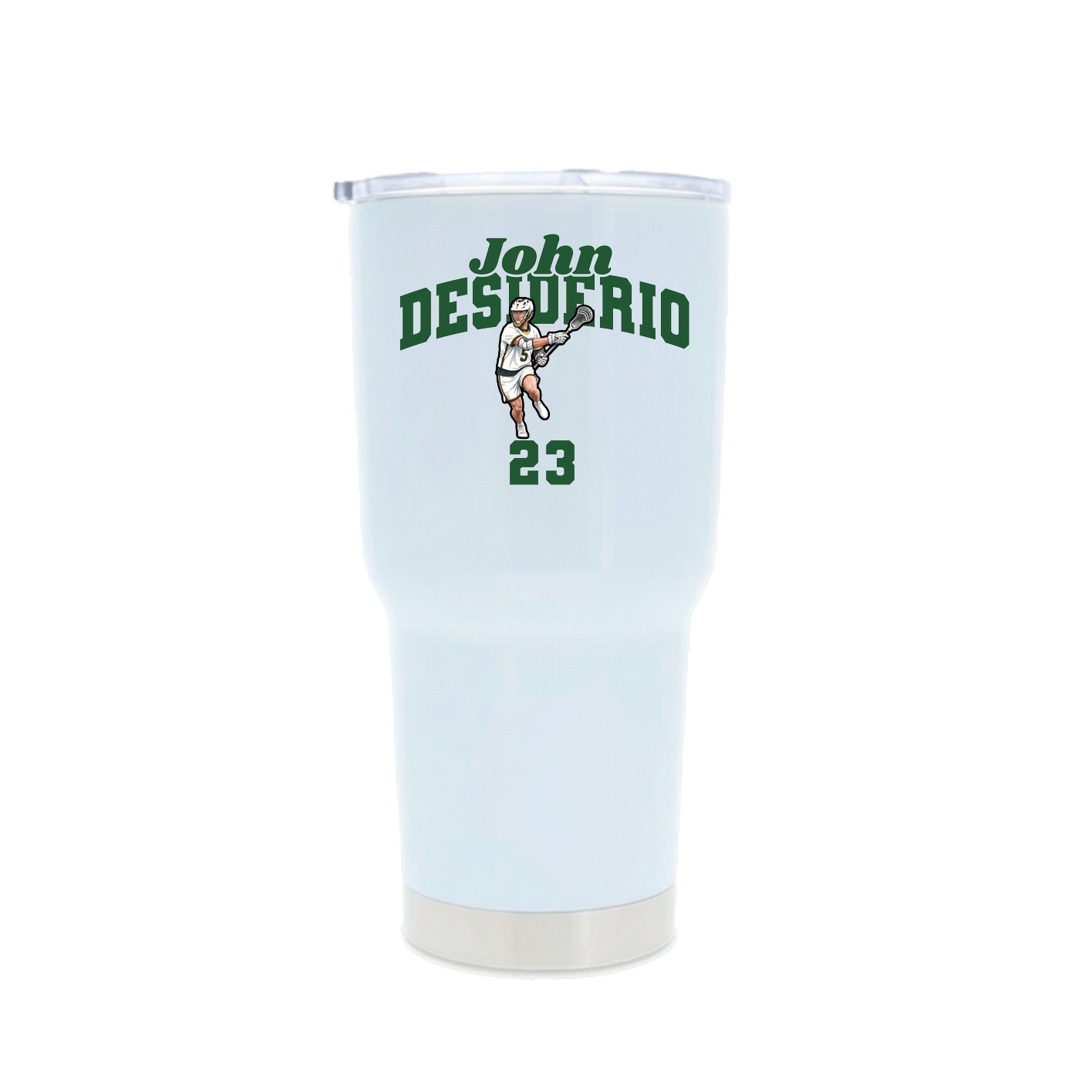 30oz Stainless Steel Tumbler — Signature Arch in White