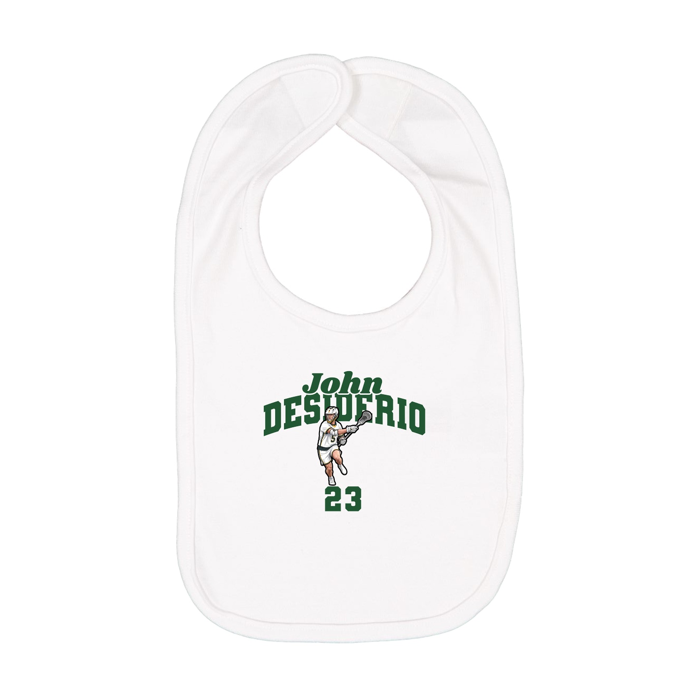 Infant Bib — Signature Arch in White