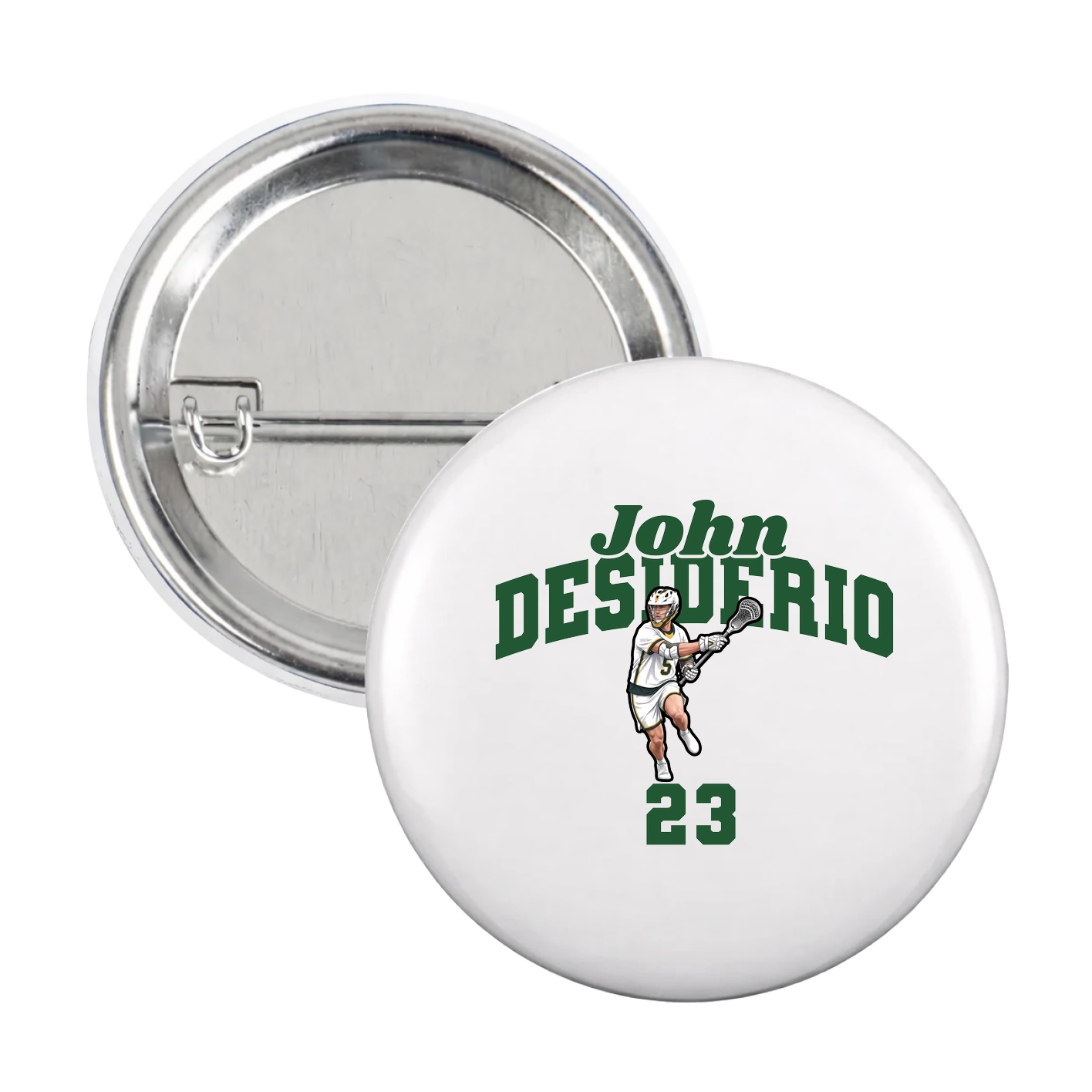 Game Day Button — Signature Arch in White